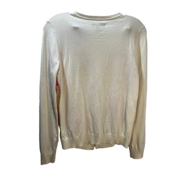 NWOT Liz Claiborne Knit Floral Sweater Cardigan‎ Small - Picture 2 of 6